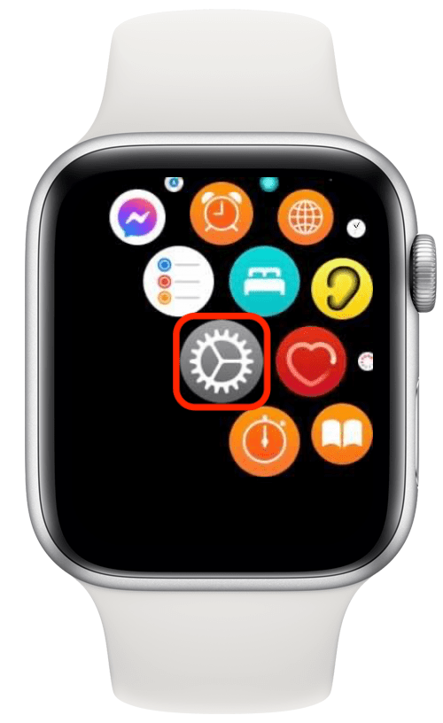 Abra la aplicación Configuración en su Apple Watch para deshabilitar el zoom