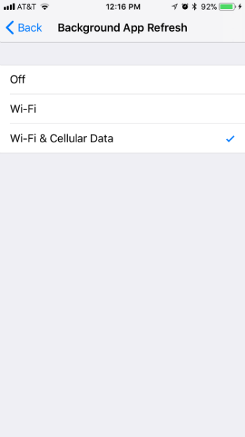 Como se configura la actualización de la aplicación en segundo plano a Wi-Fi sólo en el iPhone y el iPad a iOS 11.