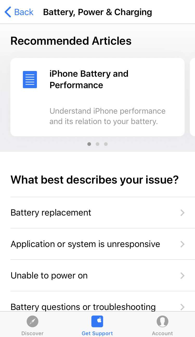 Aplicación de asistencia de Apple 5 iPhone iOS