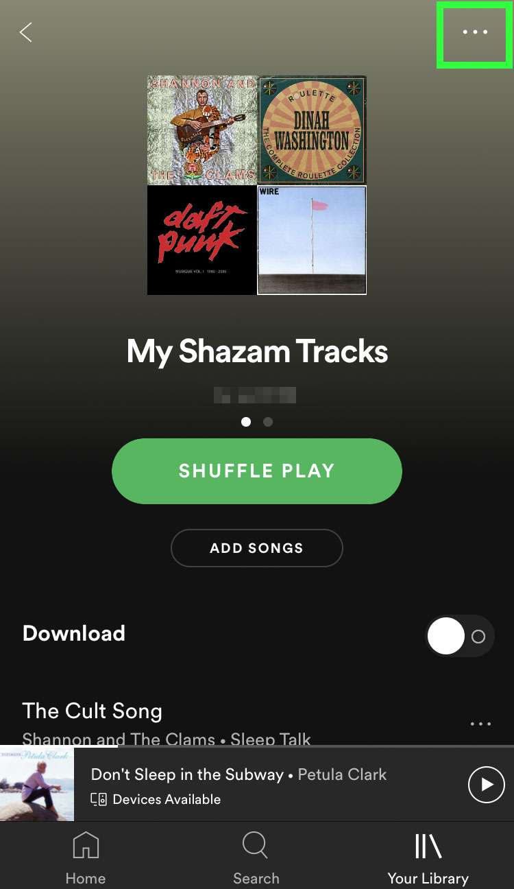 Vuelva a enlazar la cuenta de Spotify con Shazam 3