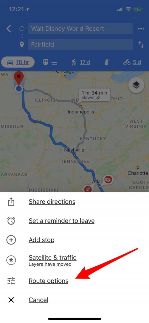 cómo evitar peajes en google maps