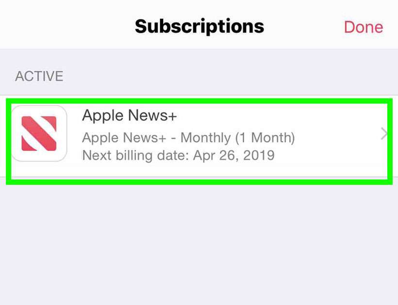 Cancelar la suscripción a Apple News + 2