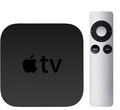 Dispositivo Apple TV de segunda generación y control remoto