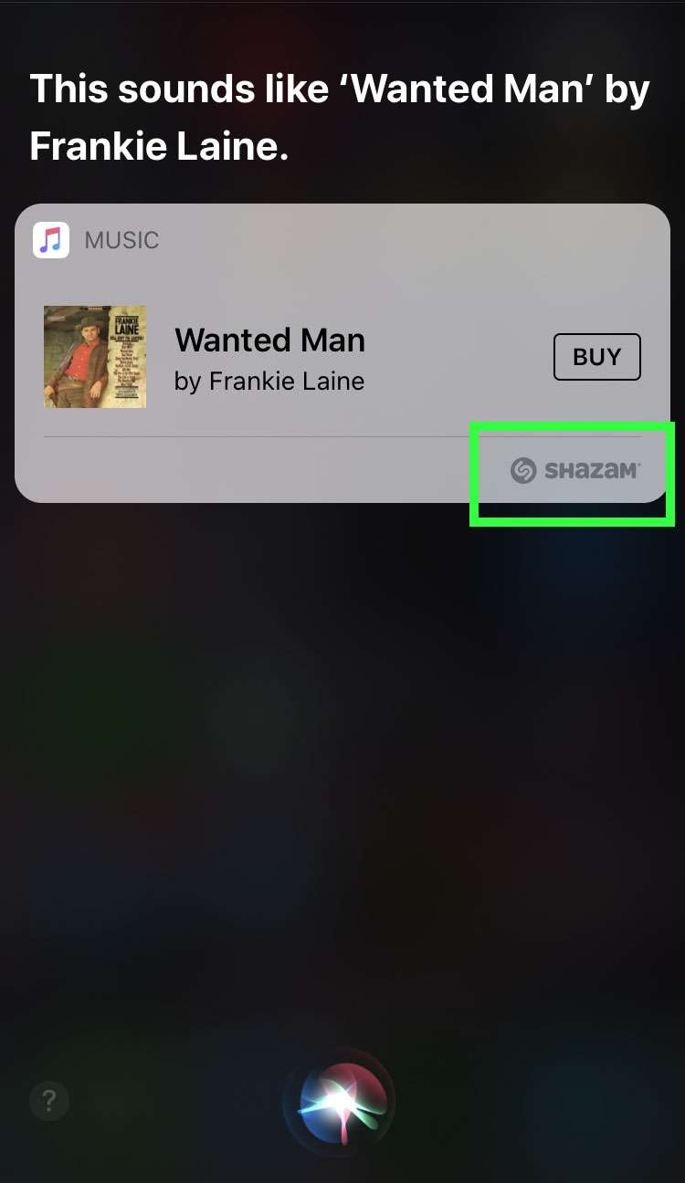 Shazam con Siri 2