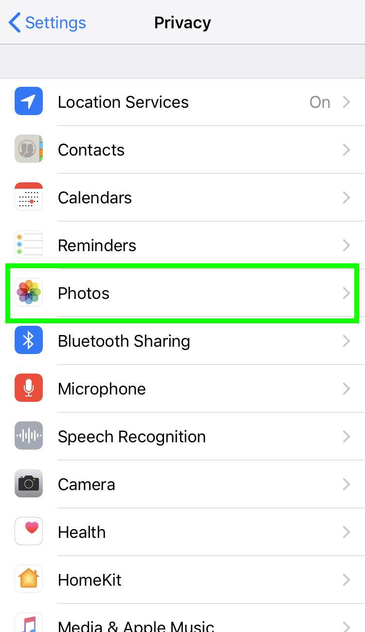 Privacidad del rollo de cámaras iPhone 3