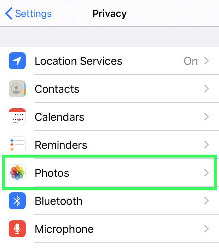 Acceso a la biblioteca de fotos iOS 2