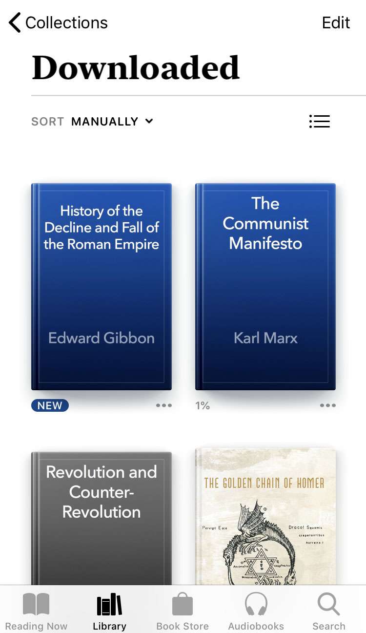 Libros iOS descargados
