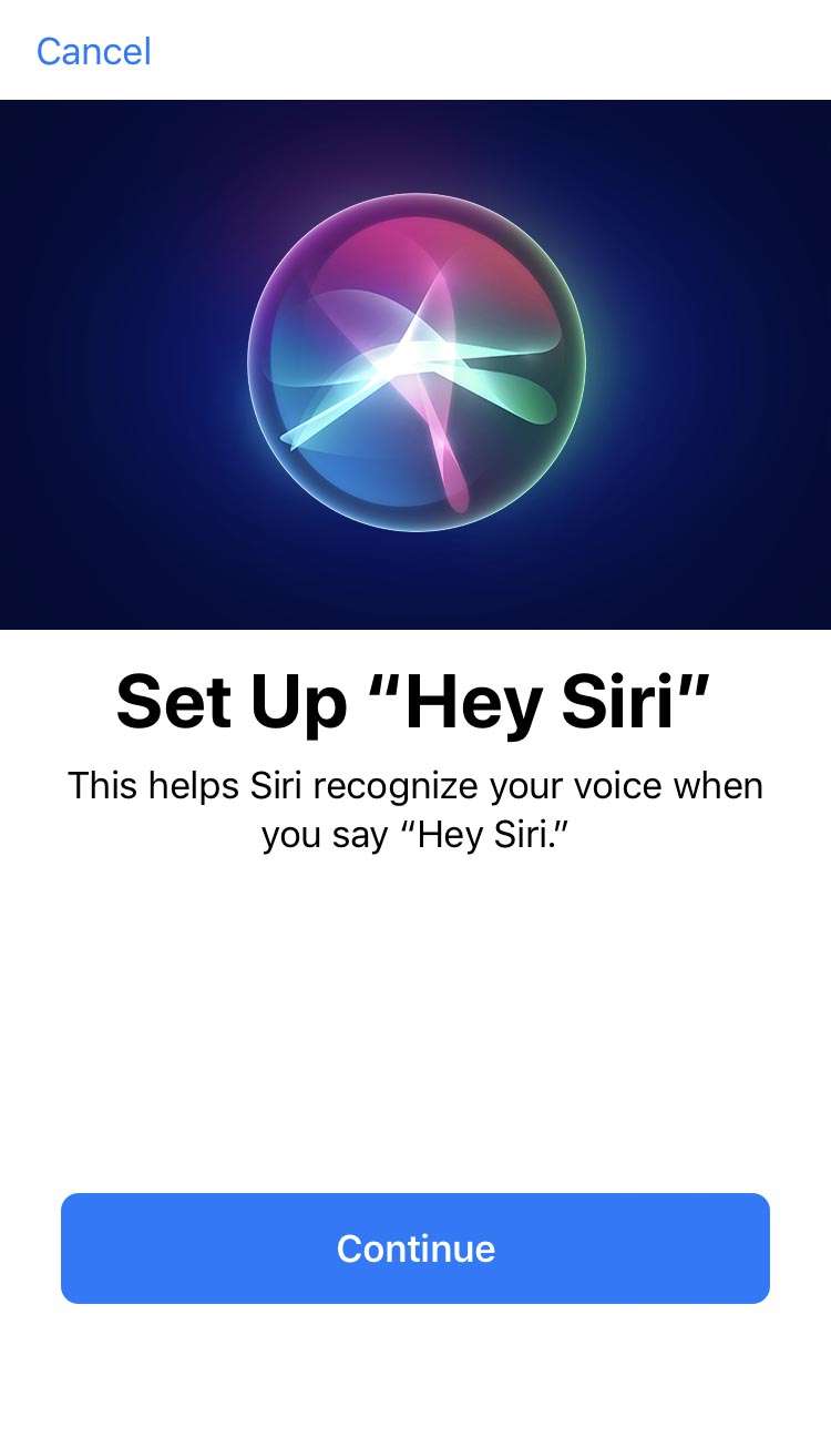 Configurar Hey Siri