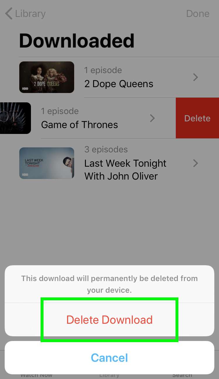 Eliminar los programas almacenados de la aplicación iOS 3 de Apple TV