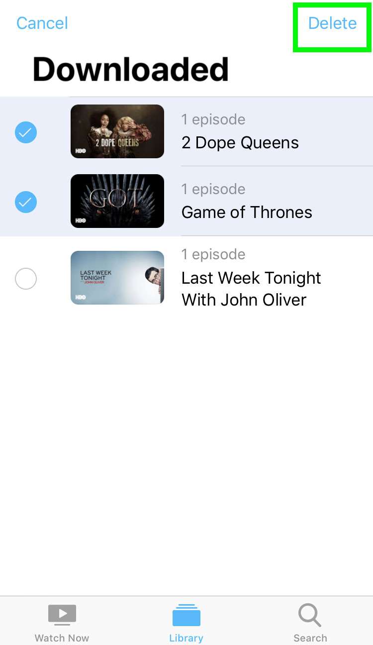 Eliminar los programas almacenados de la aplicación iOS 5 de Apple TV