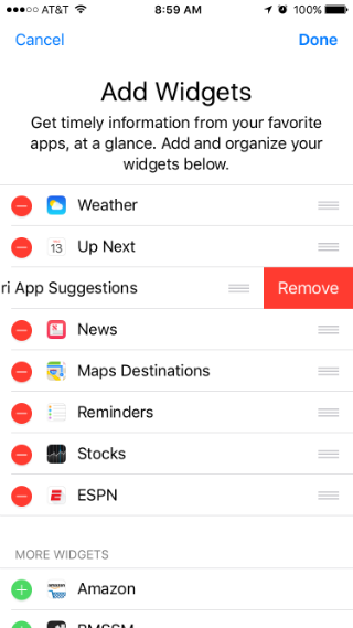 Como personalizar los widgets de la pantalla de bloqueo de tu iPhone a iOS 10.
