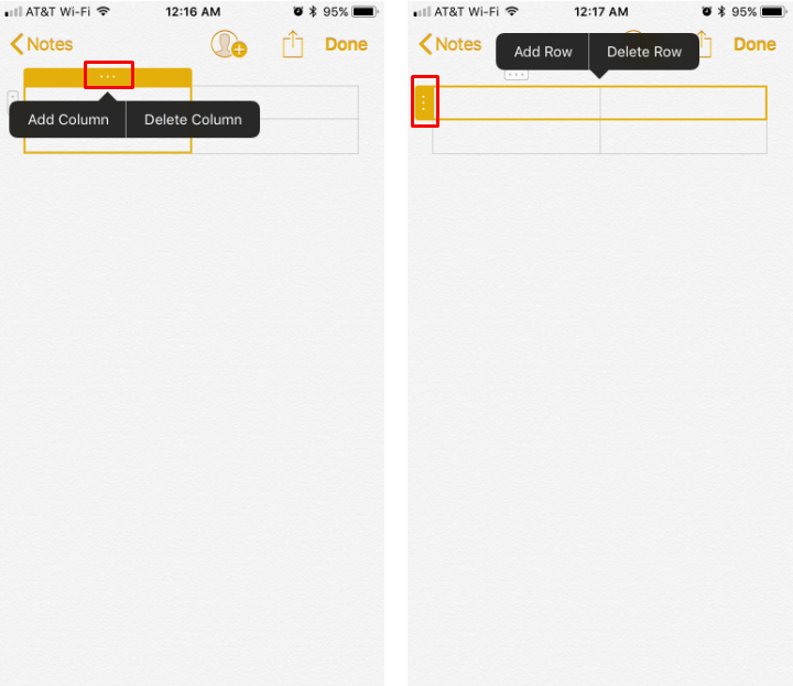 ¿Cómo se pueden crear tablas en Notas al iPhone y el iPad.