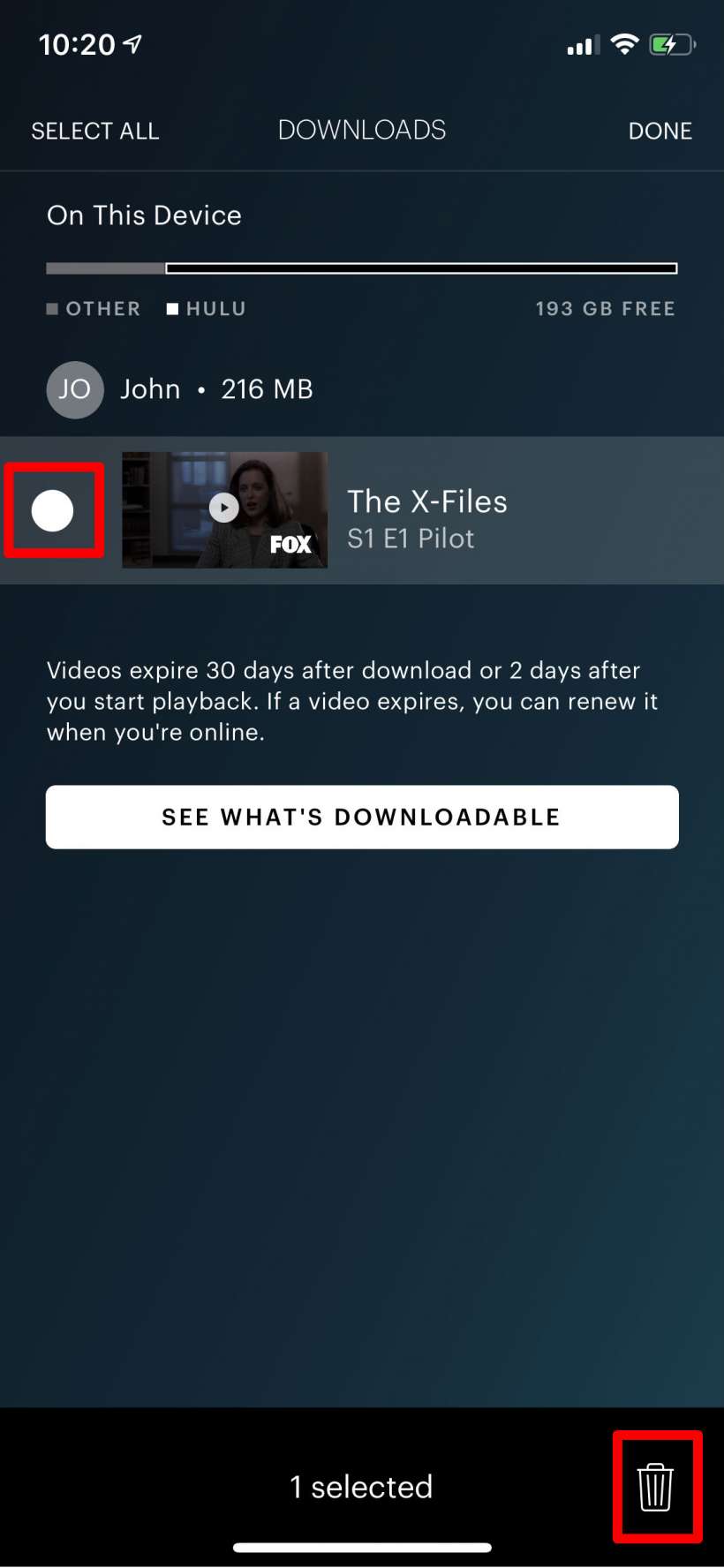 Como se descargan programas y películas de Hulu para verlos sin conexión en el iPhone y el iPad.