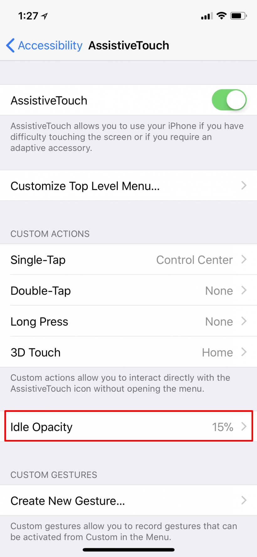 Cómo abrir fácilmente el Centro de control al iPhone X con Assistive Touch.