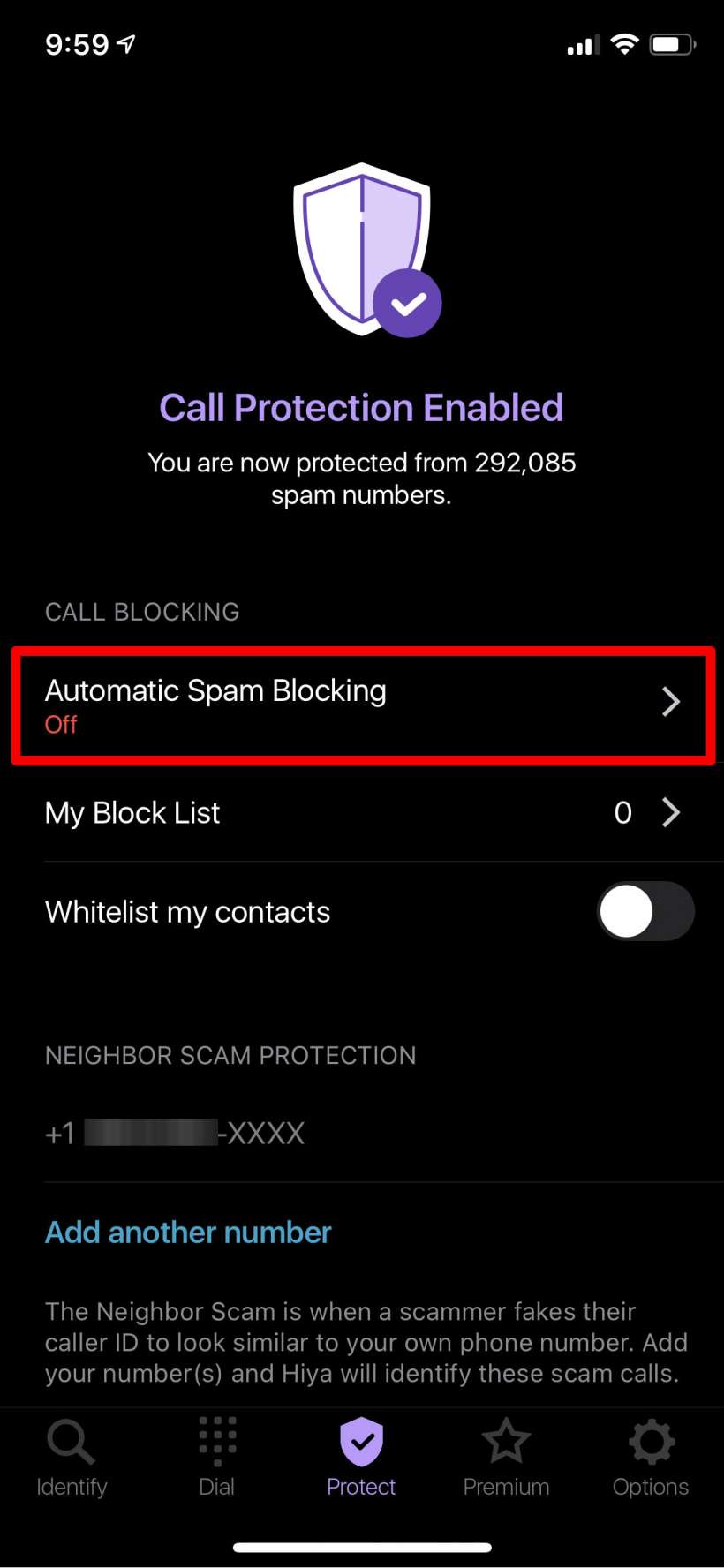 Cómo bloquear las llamadas desde su código de área en el iPhone.