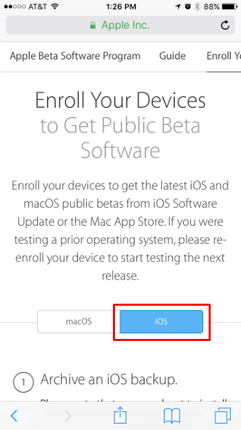 Como instalar la versión beta pública de iOS 11 iPhone y iPad.