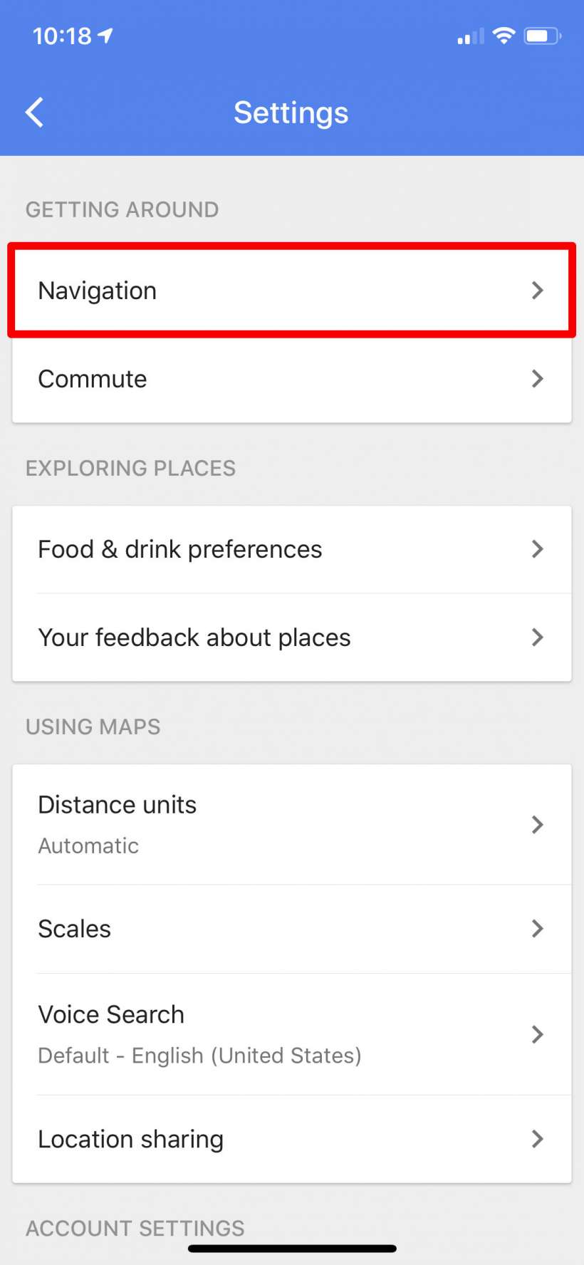 Como desactivar las indicaciones de voz paso a paso en Google Maps en el iPhone.