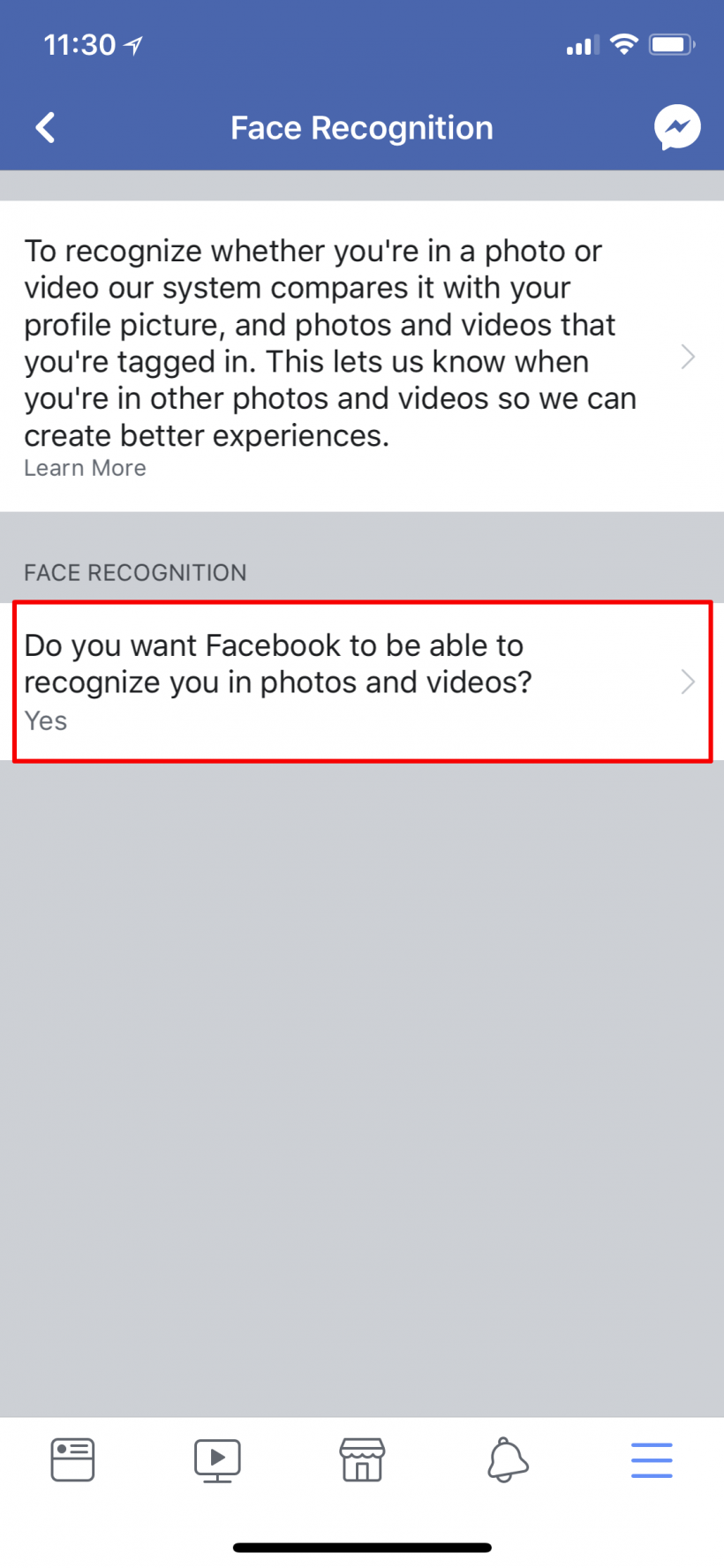 Como desactivar el reconocimiento facial de Facebook en iPhone y iPad.