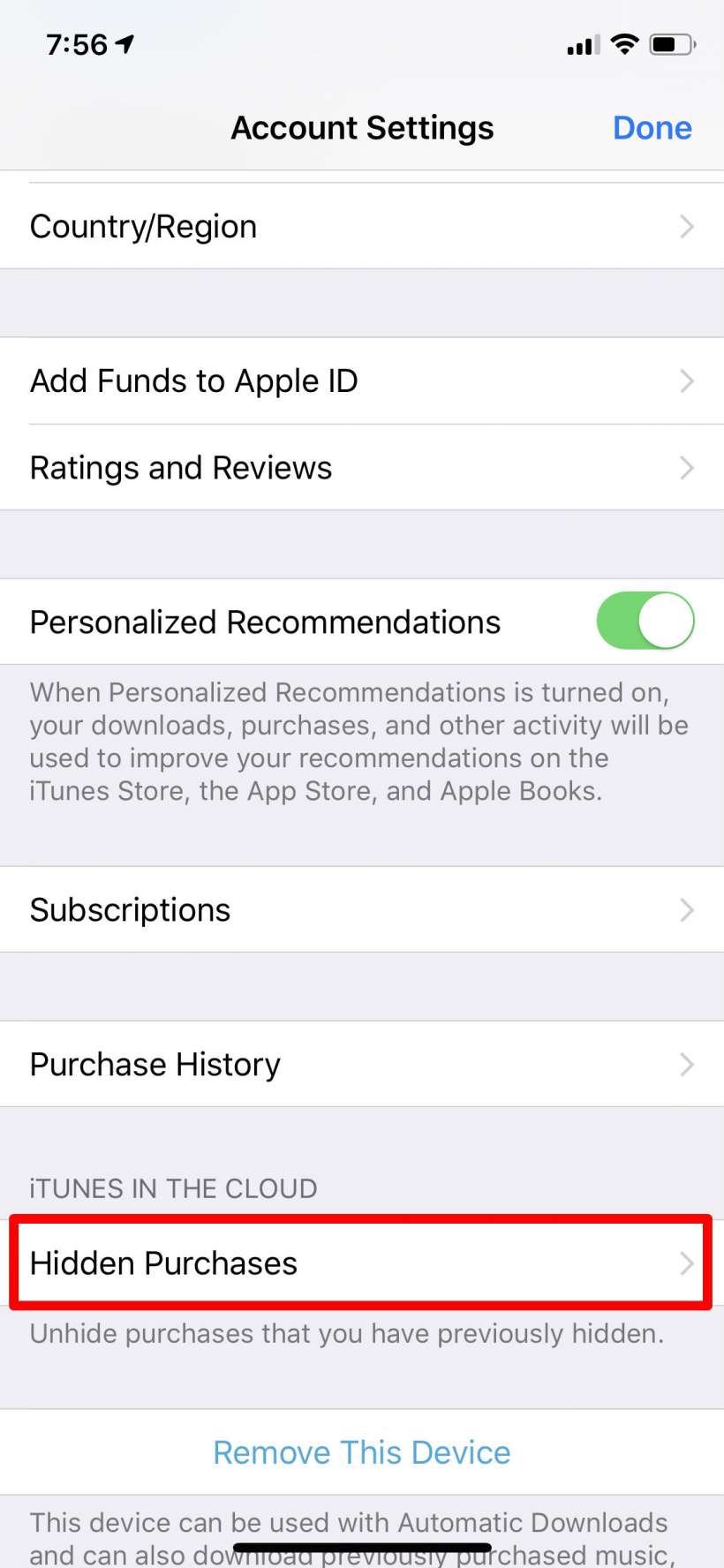 Cómo ocultar las compras y descargas de la App Store en el iPhone y el iPad