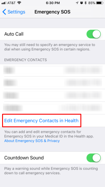 Como se configura y se utiliza Emergency SOS al iPhone a iOS 11.