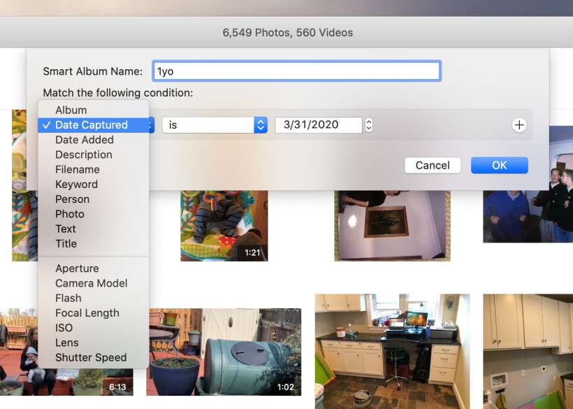 ¿Cómo se pueden crear álbumes inteligentes a Fotos para Mac.