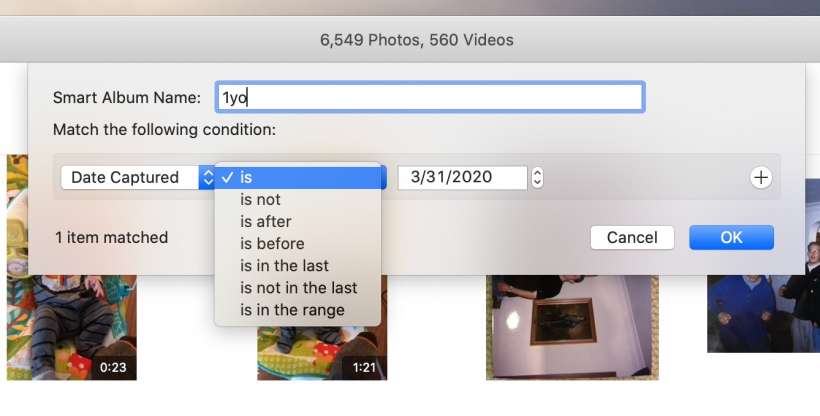 ¿Cómo se pueden crear álbumes inteligentes a Fotos para Mac.