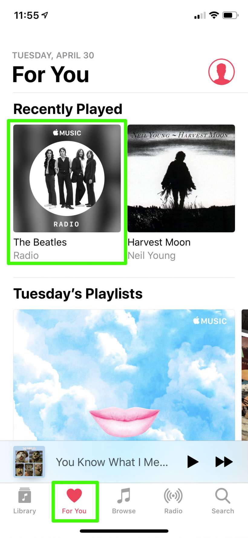 Como se crea y se personaliza la estación de radio Apple Music en el iPhone y el iPad.