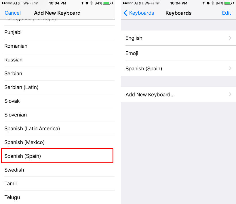 Cómo configurar un teclado multilingüe en el iPhone o el iPad.