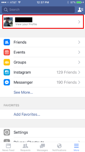 Cómo se utiliza un vídeo como imagen de perfil de Facebook mediante la aplicación iOS.