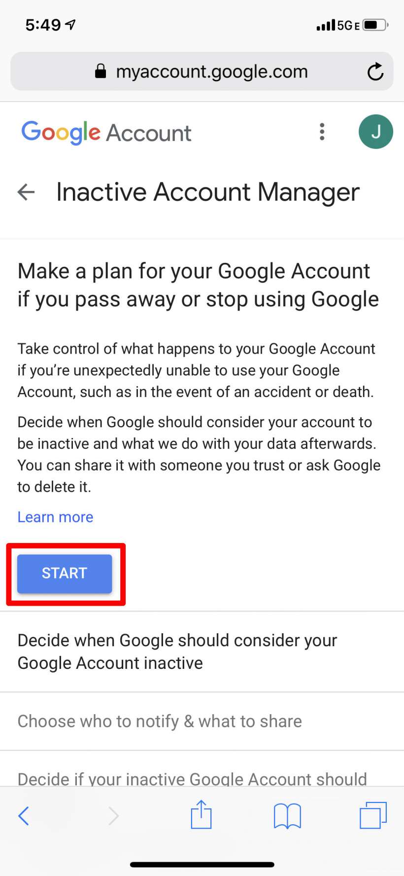 Cómo borrar su cuenta de Google después de morir.