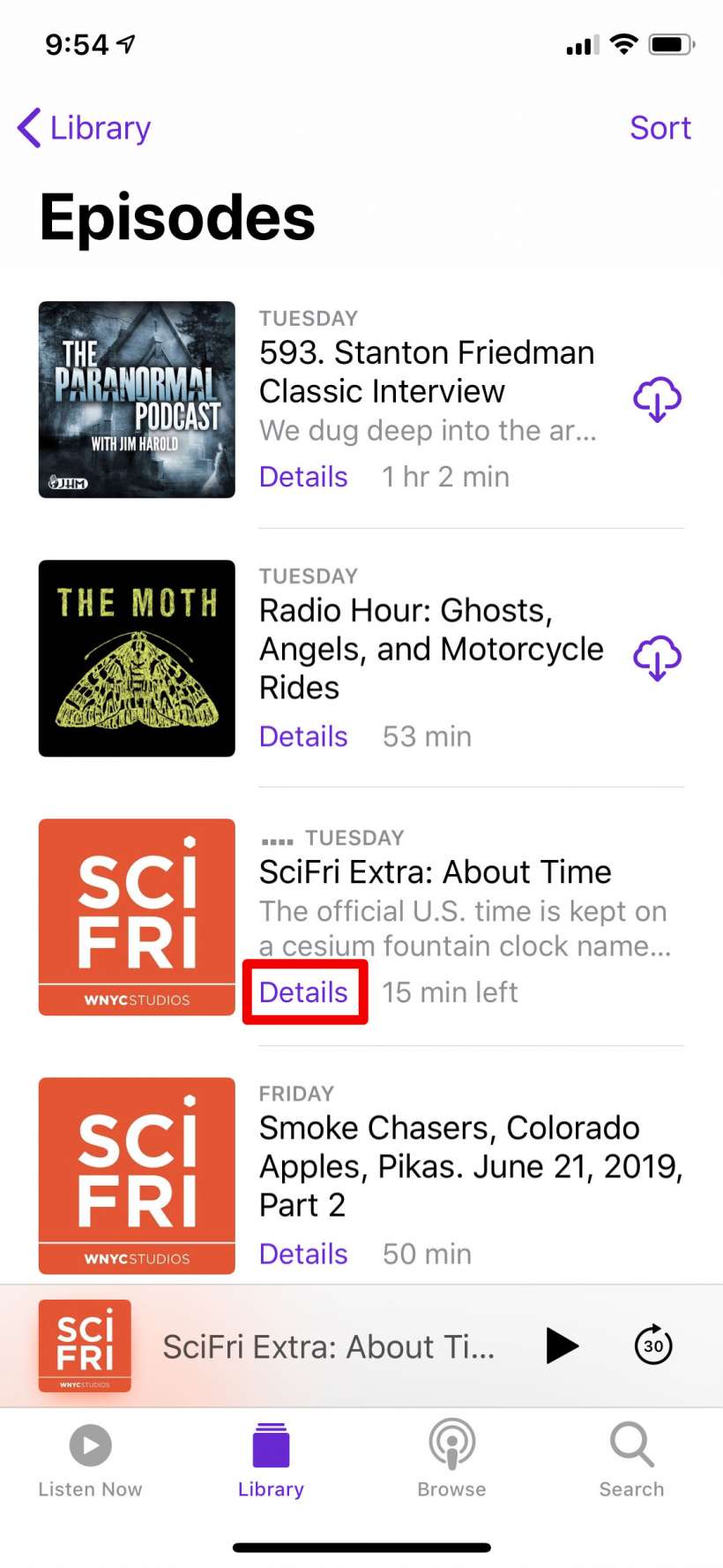 Como se crean listas de reproducción a Podcasts para iPhone y iPad.