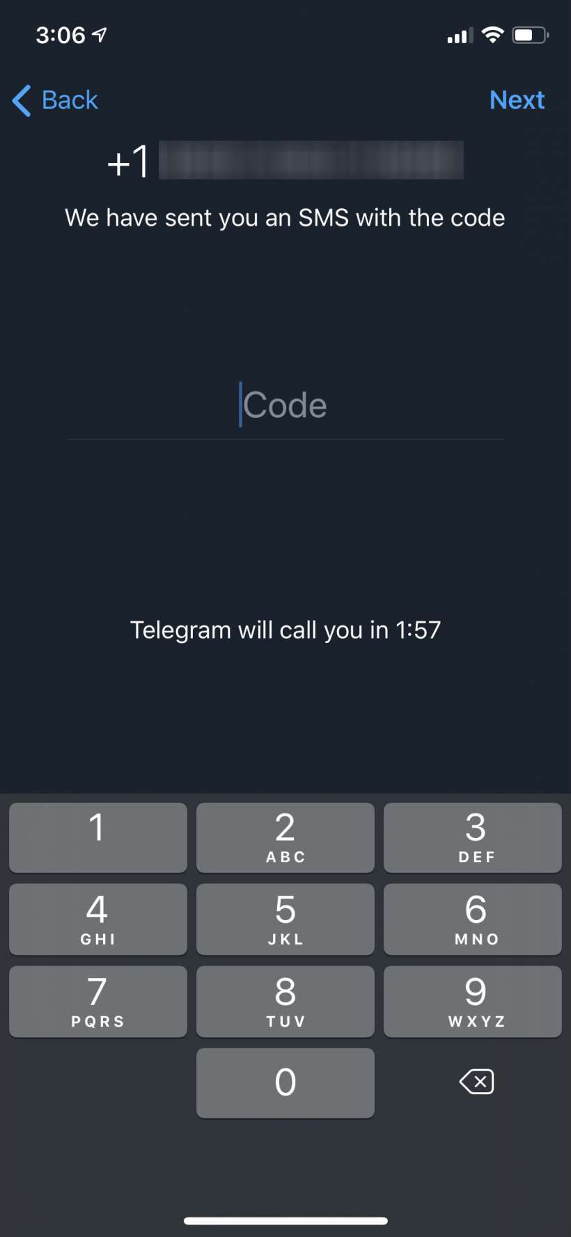 Cómo iniciar una segunda cuenta de Telegram en el iPhone y el iPad.