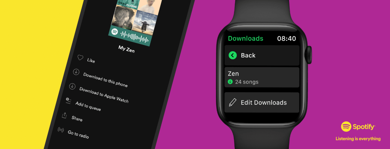 Descarga canciones de Spotify en Apple Watch