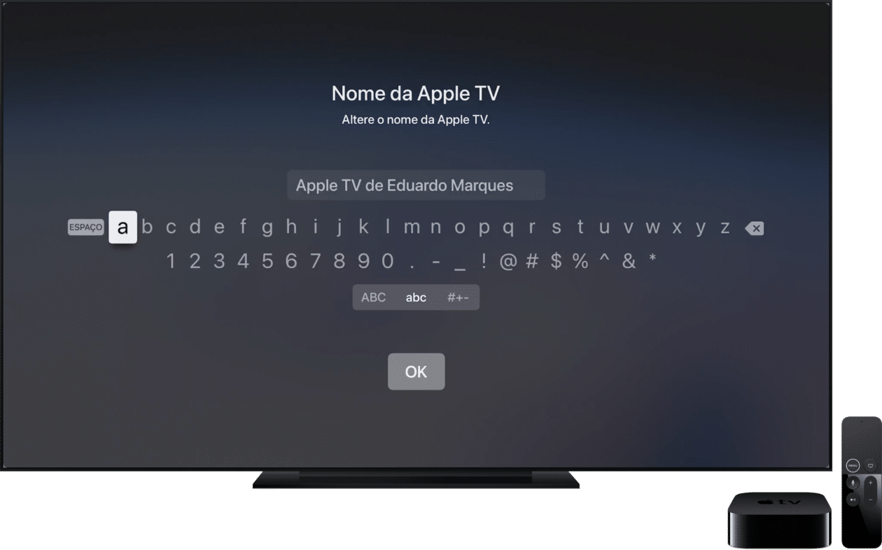 Cambiar el nombre de Apple TV