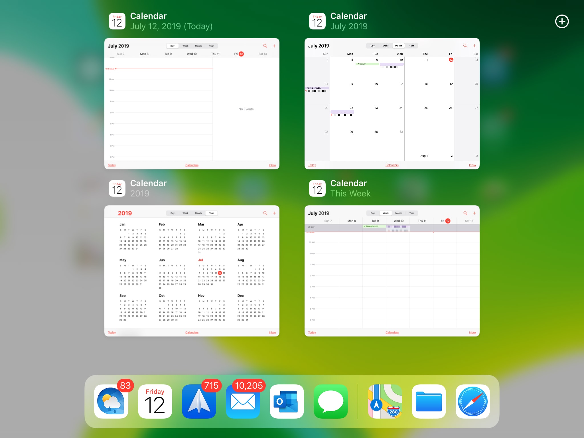 Varios Windows de la misma aplicación en el iPad