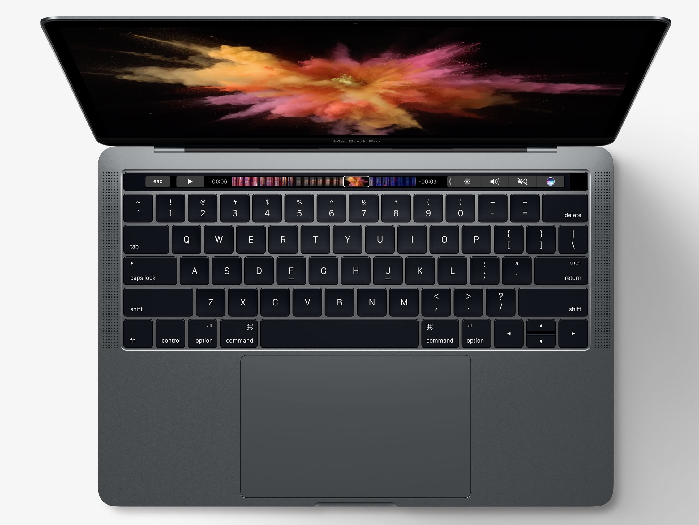 Barra táctil superior del MacBook Pro