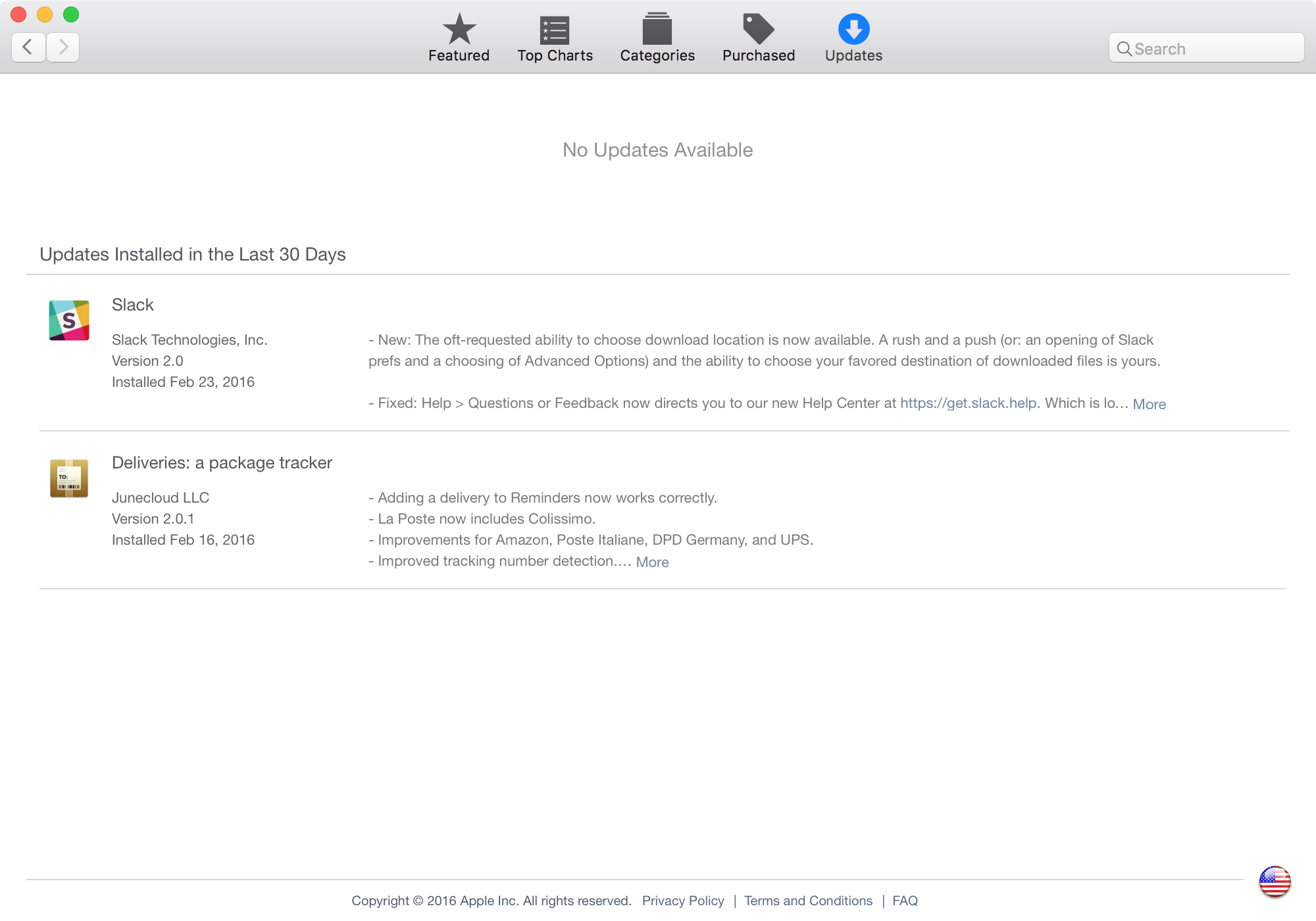 Mac App Store comprueba si hay actualizaciones