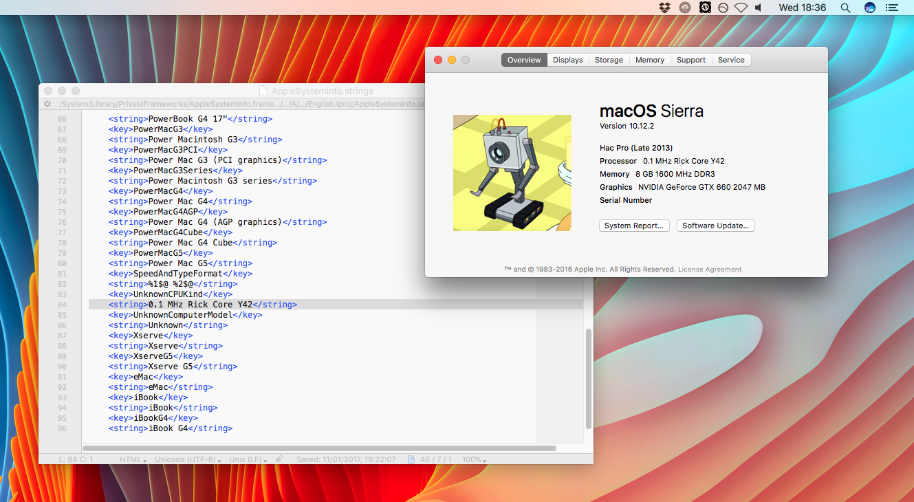 personalice el nombre del procesador Mac