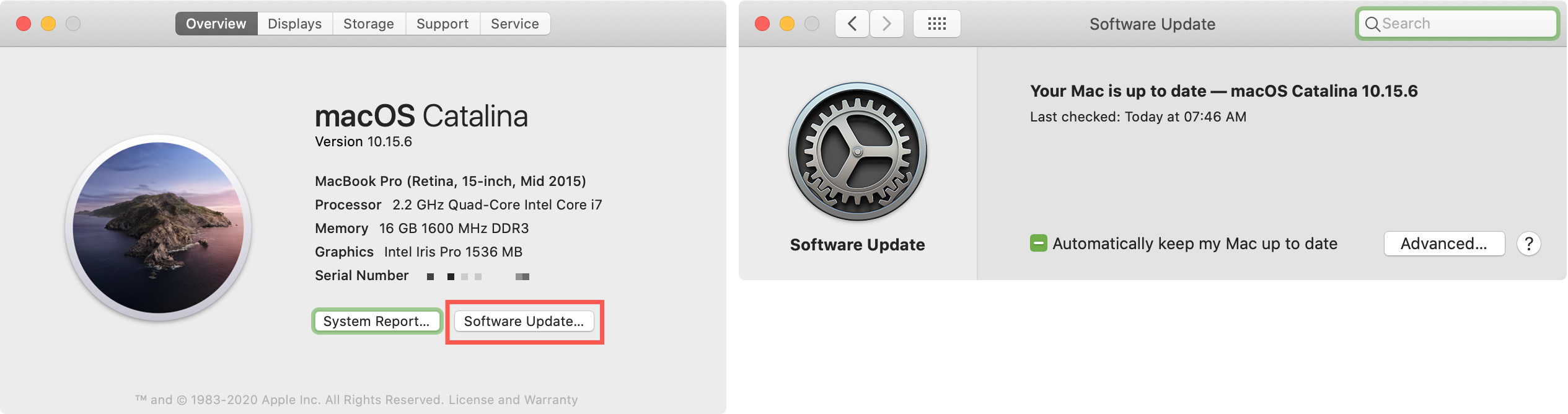 Acerca de esta actualización de software de Mac