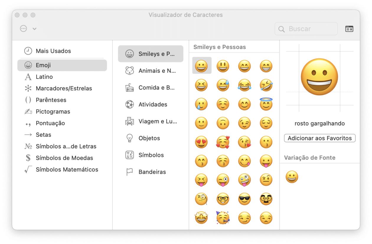 Emojis en Mac