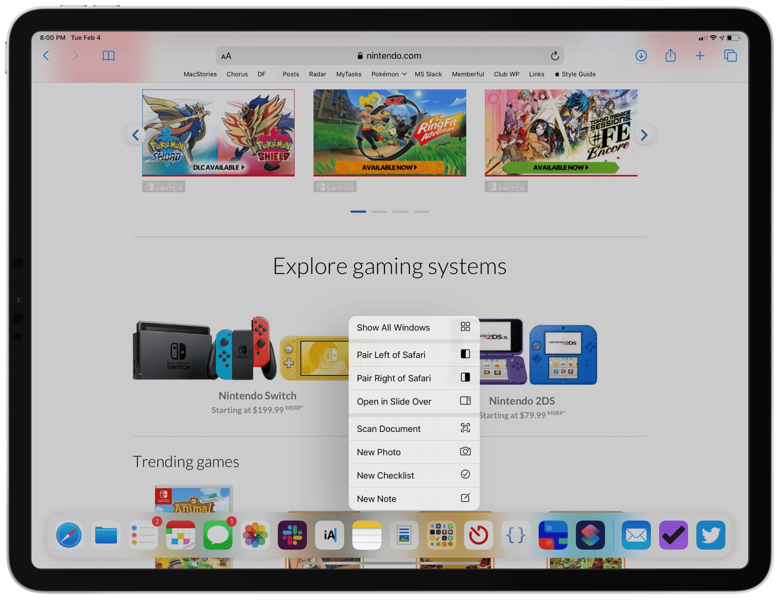 Concepto multitarea para iPadOS