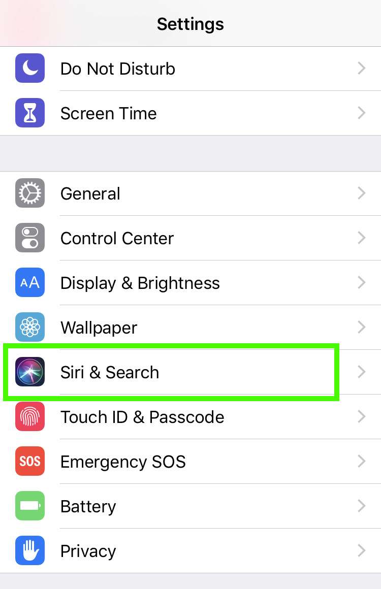 Eh Configuración de la pantalla de bloqueo del iPhone Siri