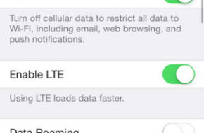 Como desactivar LTE y ahorrar vida de la batería en iOS 7