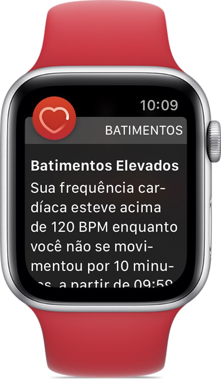 Notificación de ritmos altos en Apple Watch
