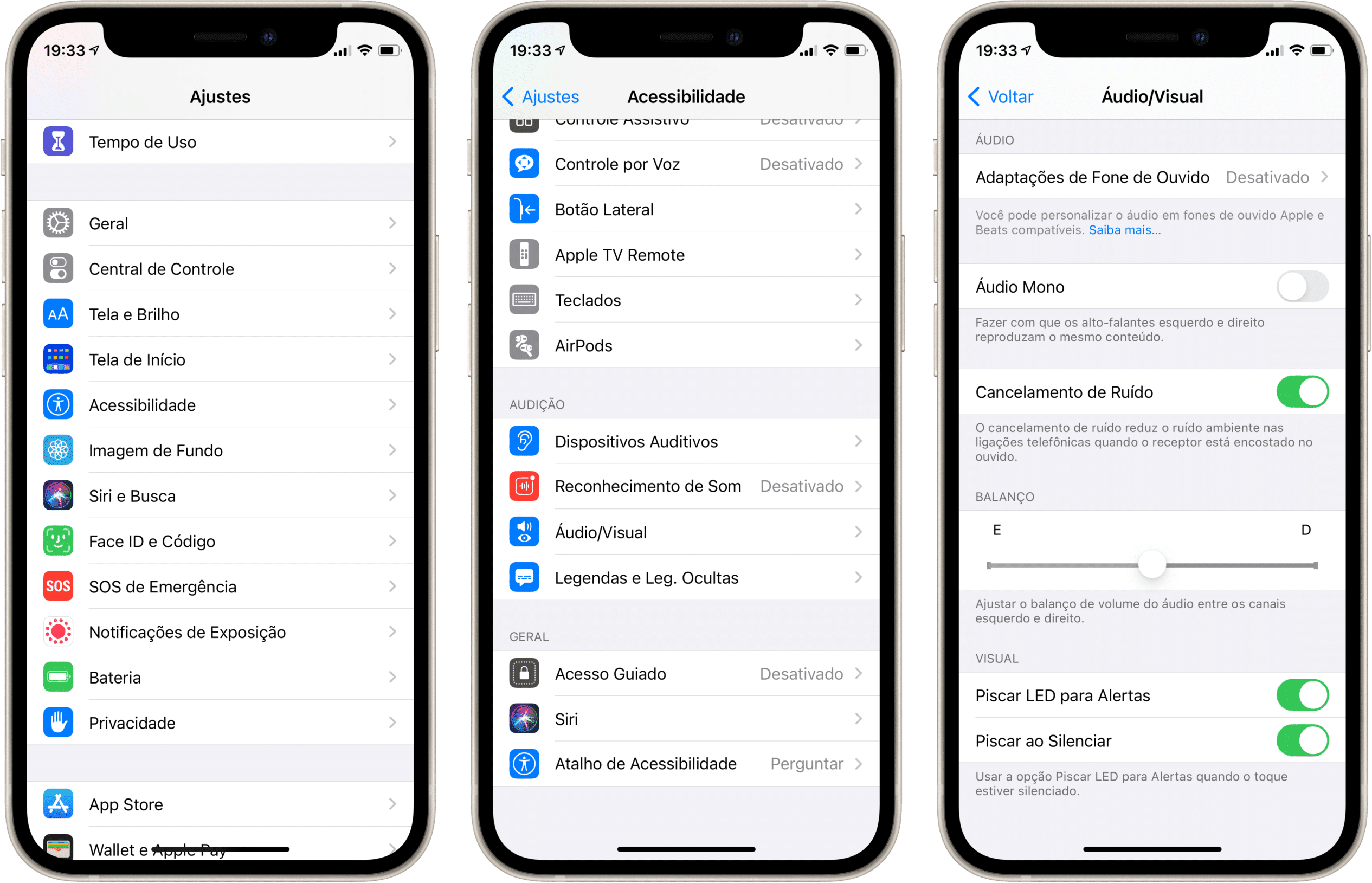 Cambiar notificaciones en iPhone flash