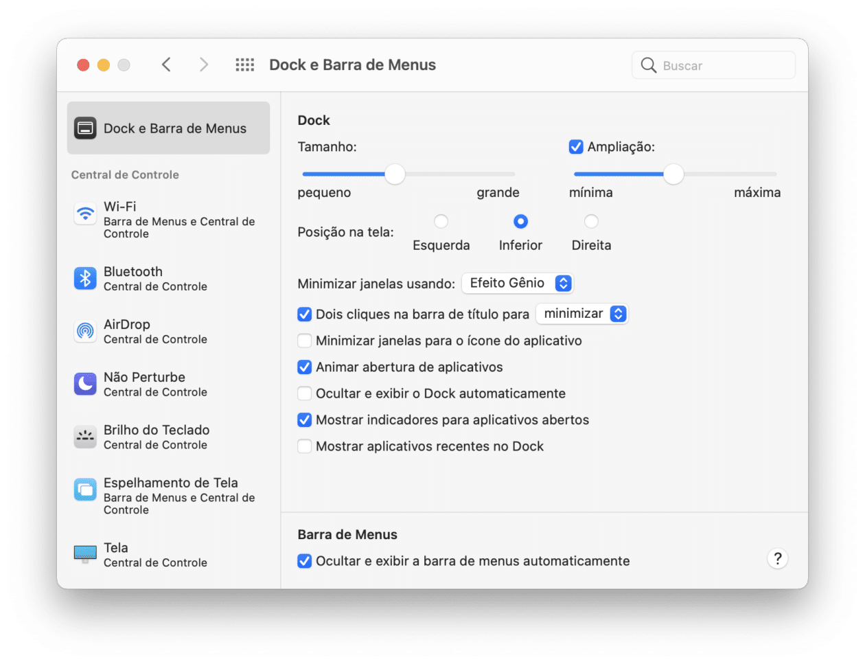 Personalizar la barra de menú de macOS