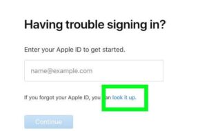 Como se puede buscar un ID de Apple olvidado