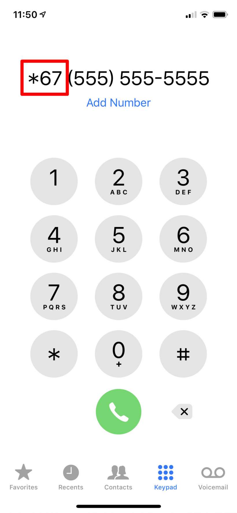 Cómo se puede evitar que el número aparezca en la identificación de llamadas de otras personas en el iPhone.