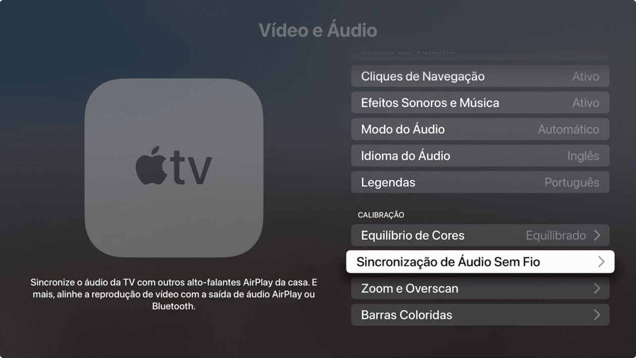 Sincronización de audio en Apple TV