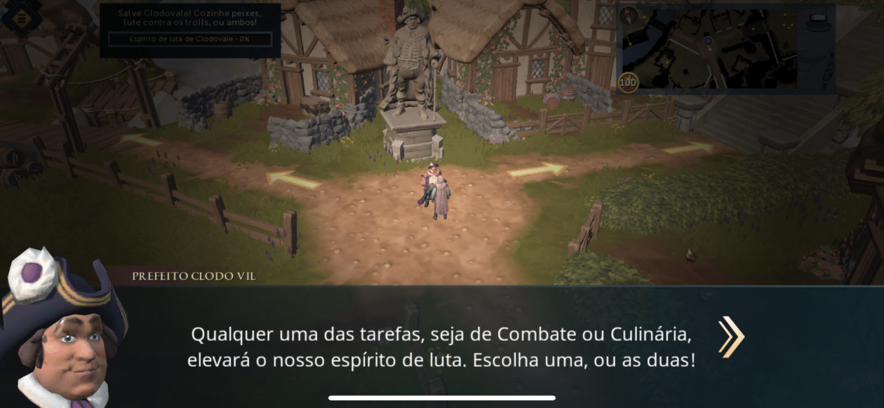 Captura de pantalla del juego RuneScape para iOS